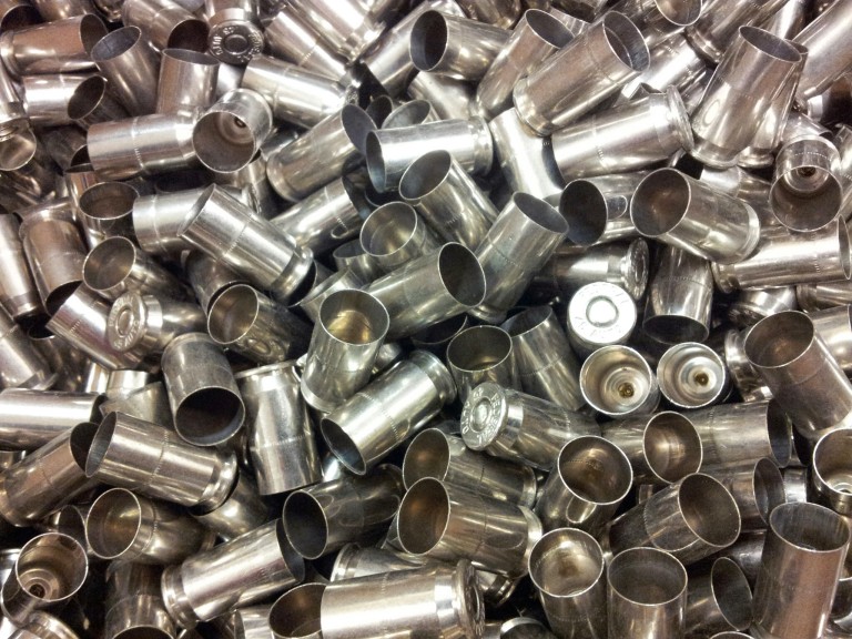 45 ACP Nickel Plated Federal Primed Brass RMR Bullets