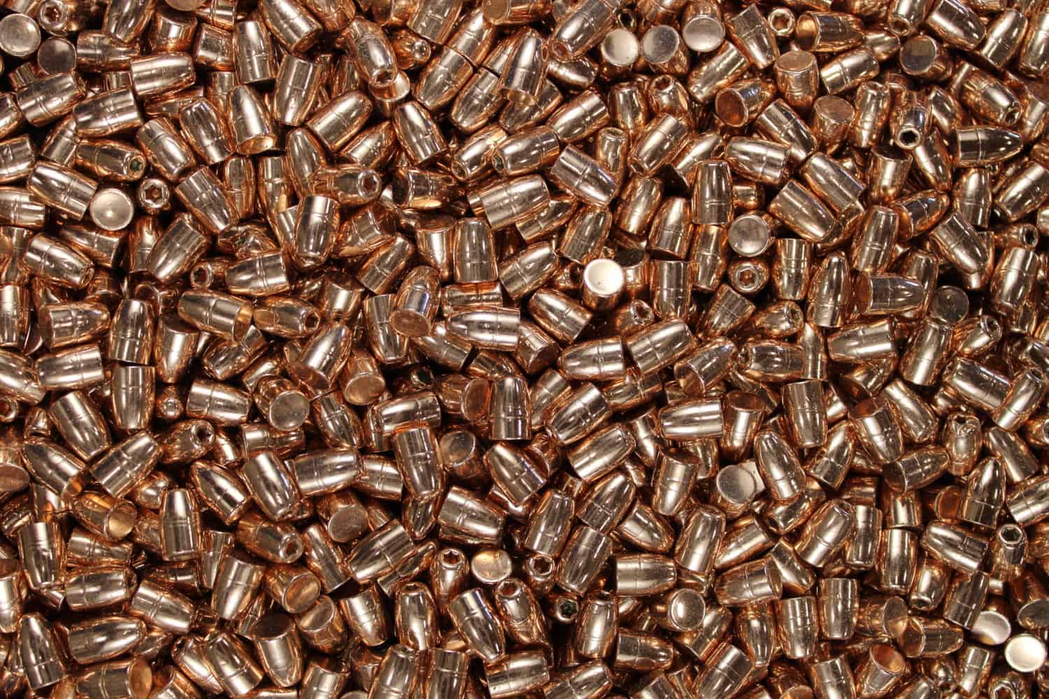 9mm115124MIXEDGRAINPlatedRoundNoseandHollowPointBullets