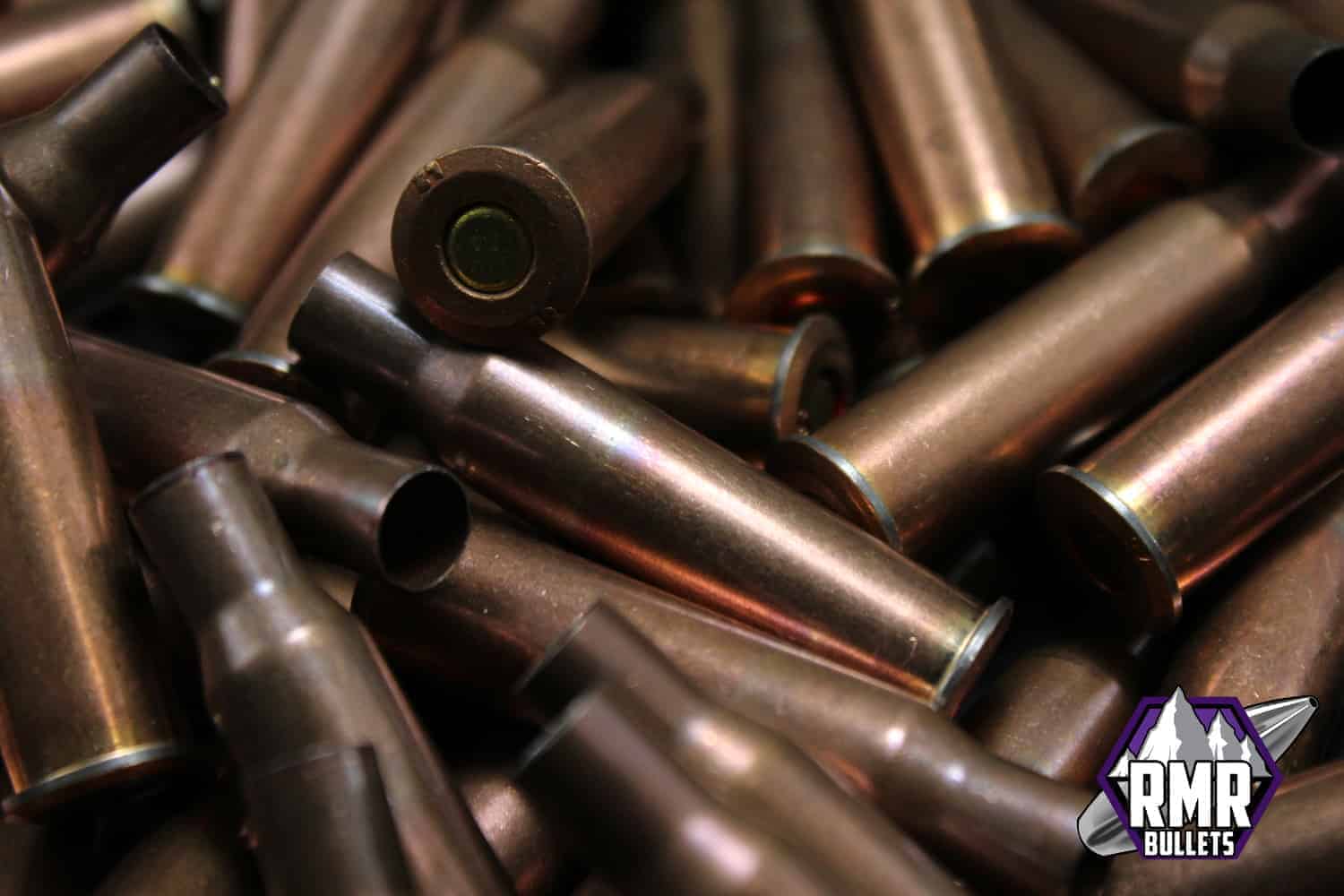 7.62x54mmR Berdan CopperWashed Steel Primed Cases 1 RMR Bullets