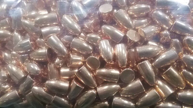 9mm 115/124 Gr. Mixed Plated Round Nose Bullets "2nds"  *Mostly 124s*