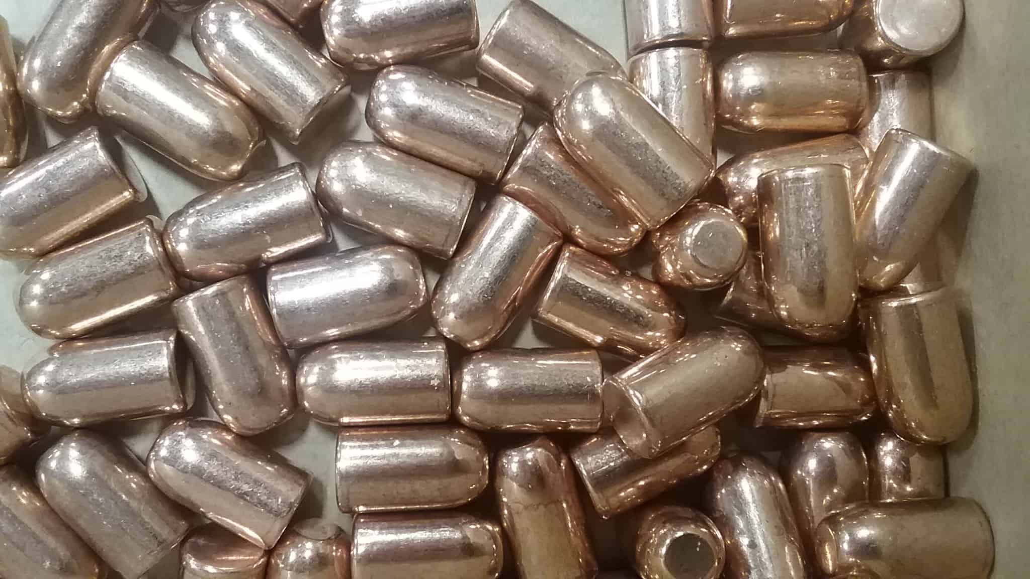 .357 158 Gr. Plated Round Nose Flat Point (no cannelure) Bullets *2nds