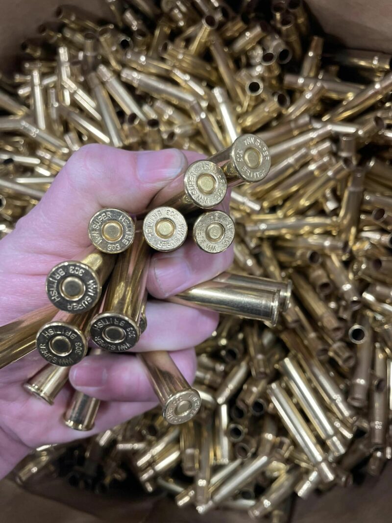 .303 British Winchester Brass Primed Cases *PULLED*