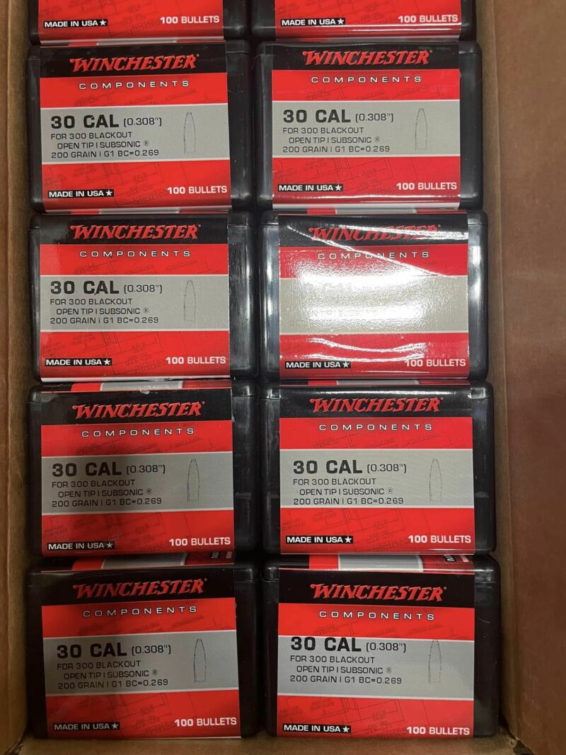 .308 200 grain Winchester Open Tip Range HP (.300 Blackout) - Image 2
