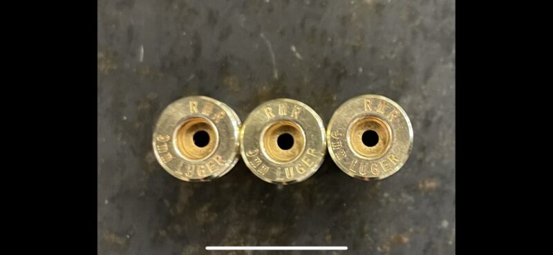 9mm Luger New Brass RMR Cases (NEW)