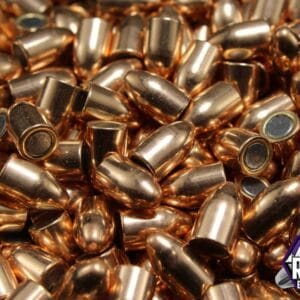 9mm 124 Gr. RMR Full Metal Jacket Round Nose Bullets