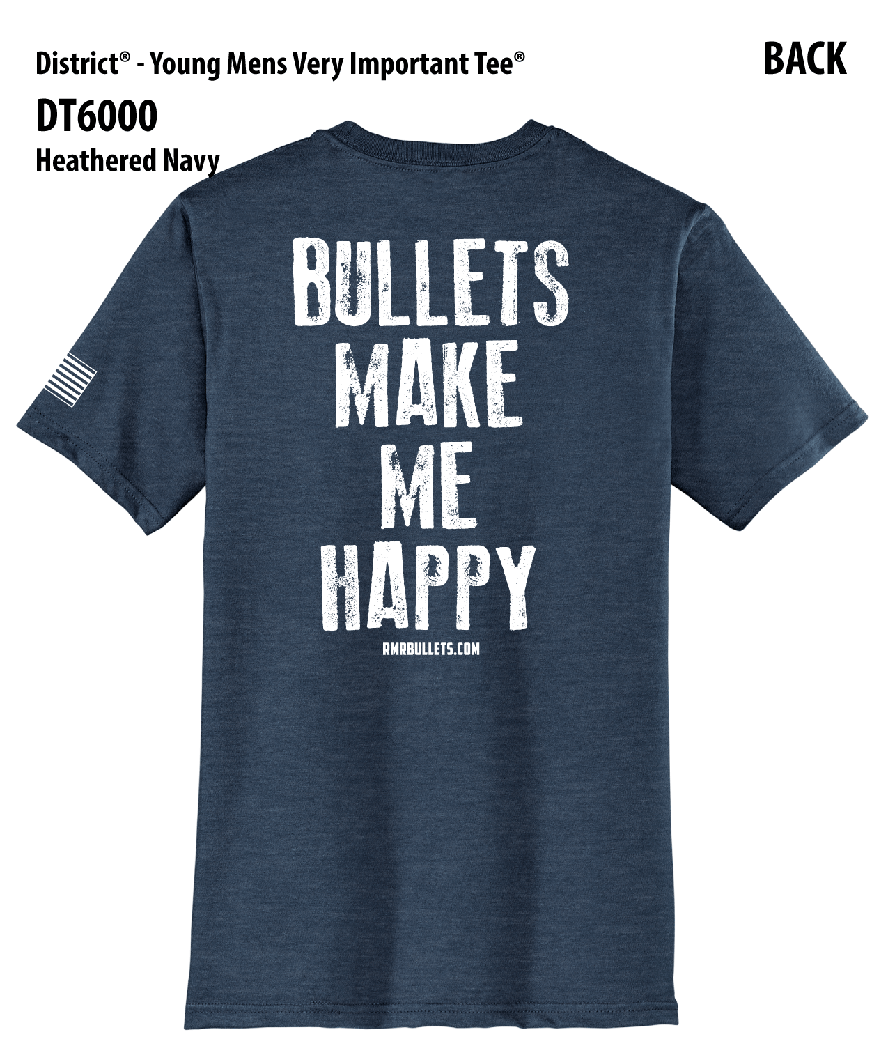 T-Shirt: Bullets Make Me Happy - Unisex - Image 5