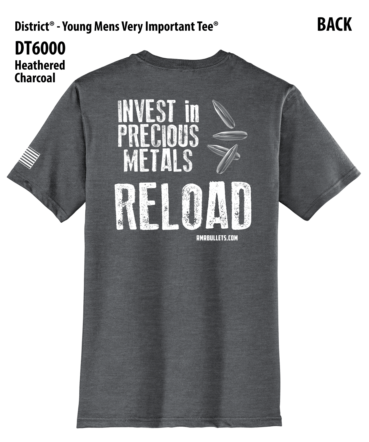 T-Shirt: Invest In Precious Metals, Reload - Unisex - Image 7