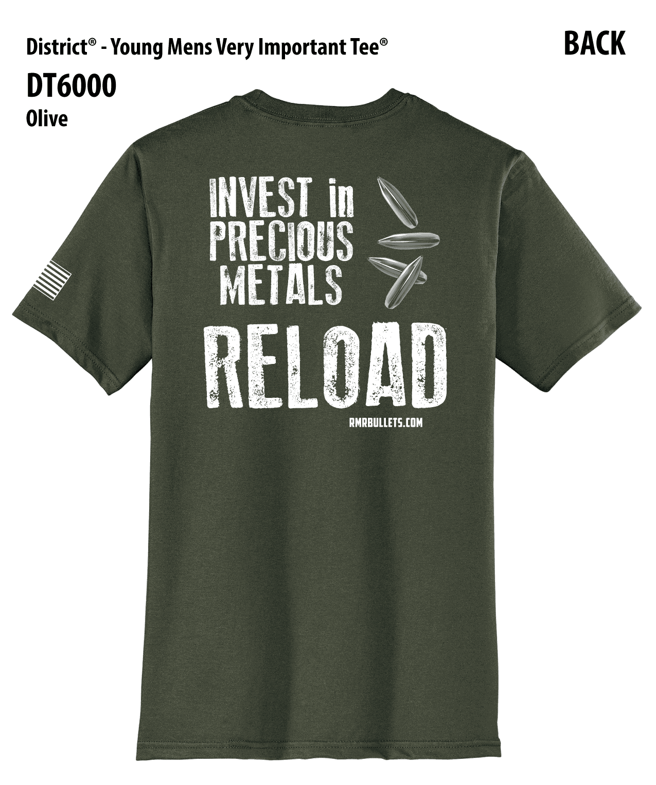 T-Shirt: Invest In Precious Metals, Reload - Unisex - Image 3