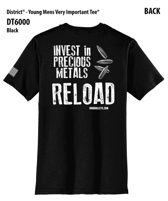 T-Shirt: Invest In Precious Metals, Reload - Unisex - Image 5