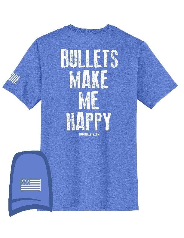 T-Shirt: Bullets Make Me Happy - Unisex - Image 12